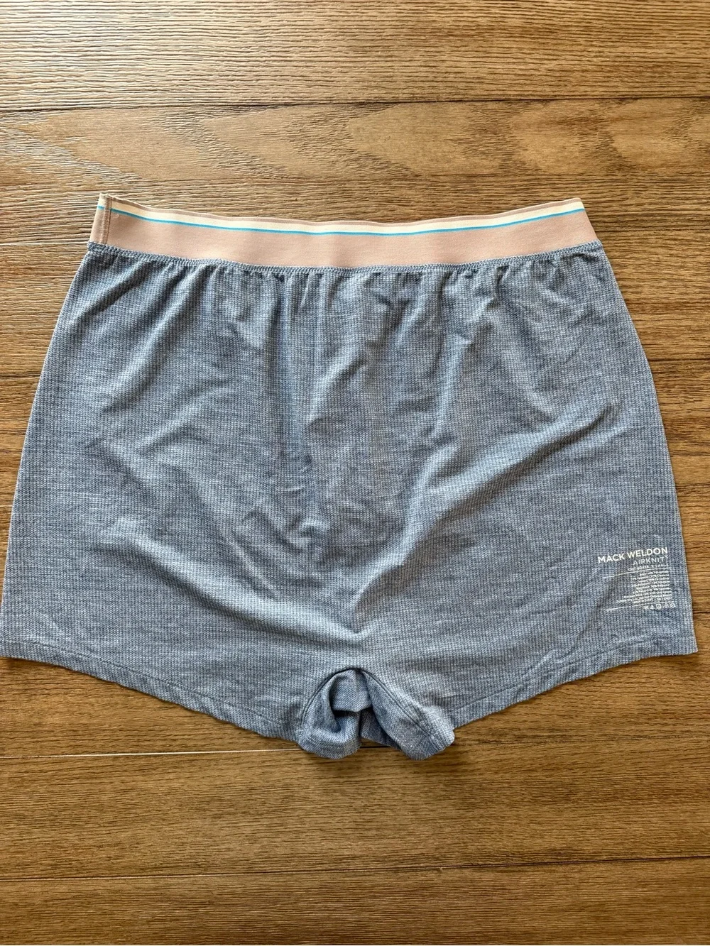 Mack Weldon - Mens Blue Knit Boxer Lounge Shorts